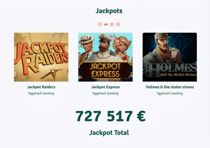 Jackpots Staxino Casino