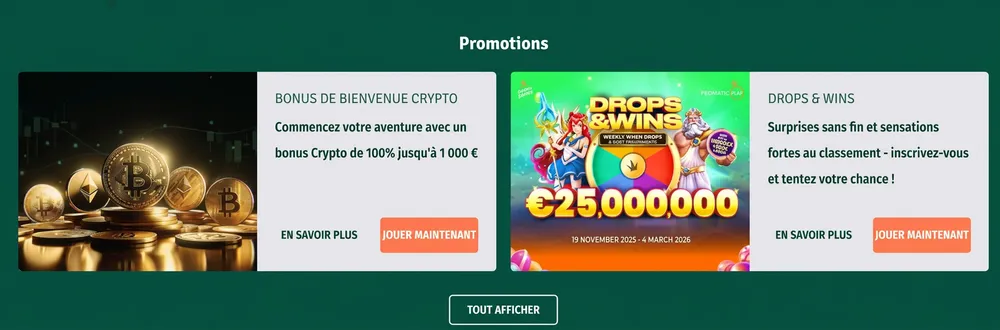 Promotions Staxino Casino